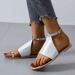 Mid buckle beach shoes-2