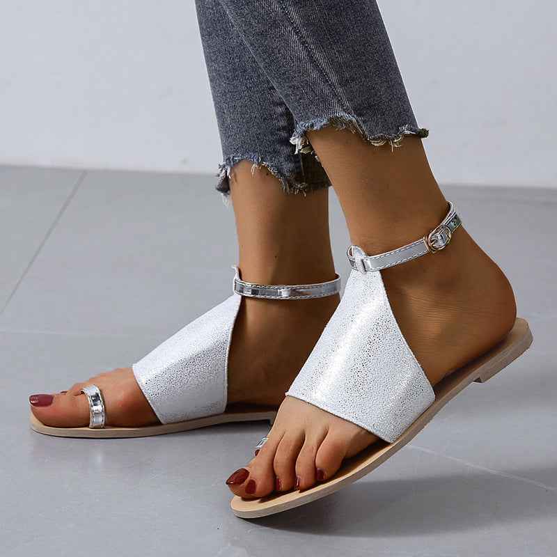 Mid buckle beach shoes-2