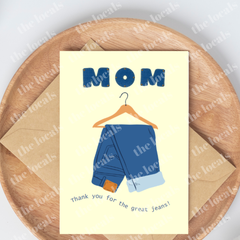 Mom Jeans Greeting Card-1