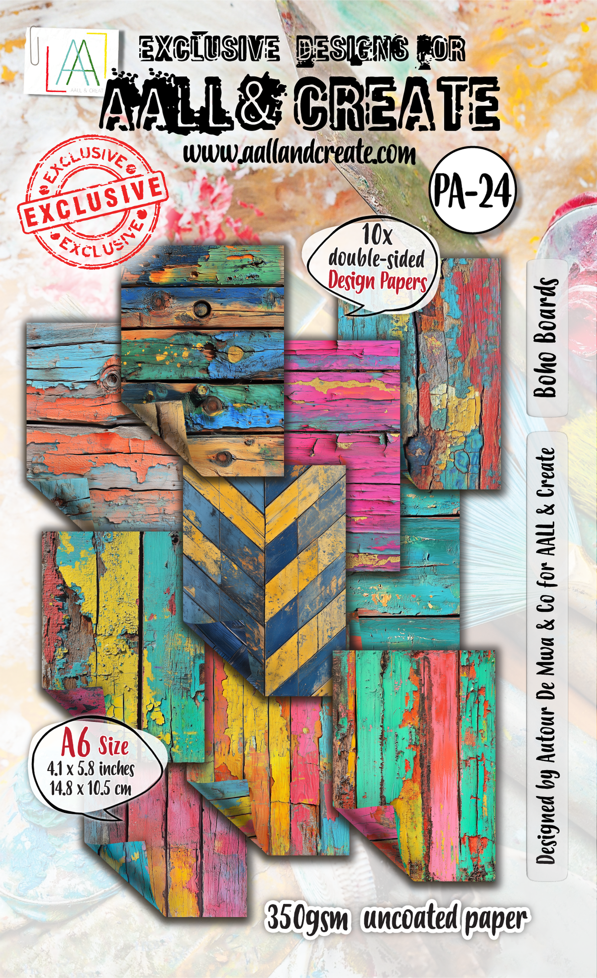 AALL and Create - A6 Design Paper - Boho Boards-1