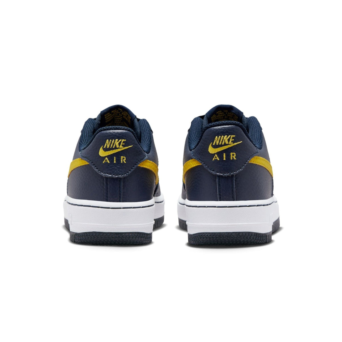 Nike 'Air Force 1' Shoes - Obsidian/Opti Yellow (GS)-5