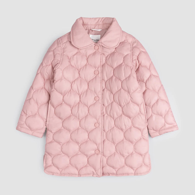 Rose Quilted Girl's Jacket | Miles The Label-1