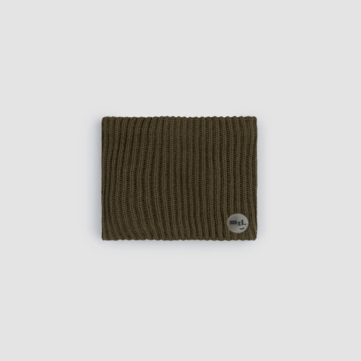 Ribbed Neck Warmer | Lichen Green | Miles The Label-1