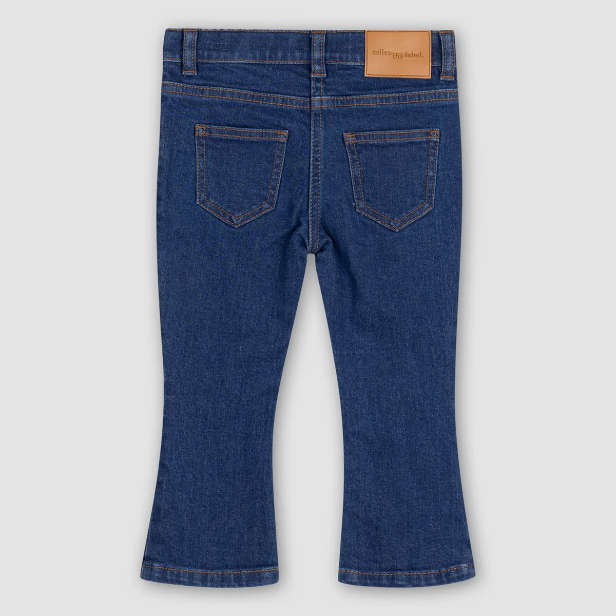Classic Blue Girl's Bell Bottom Jeans | Miles The Label-2