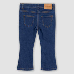Classic Blue Girl's Bell Bottom Jeans | Miles The Label-2