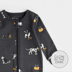 Howl-oween Print on Asphalt Sleeper | Petit Lem-3