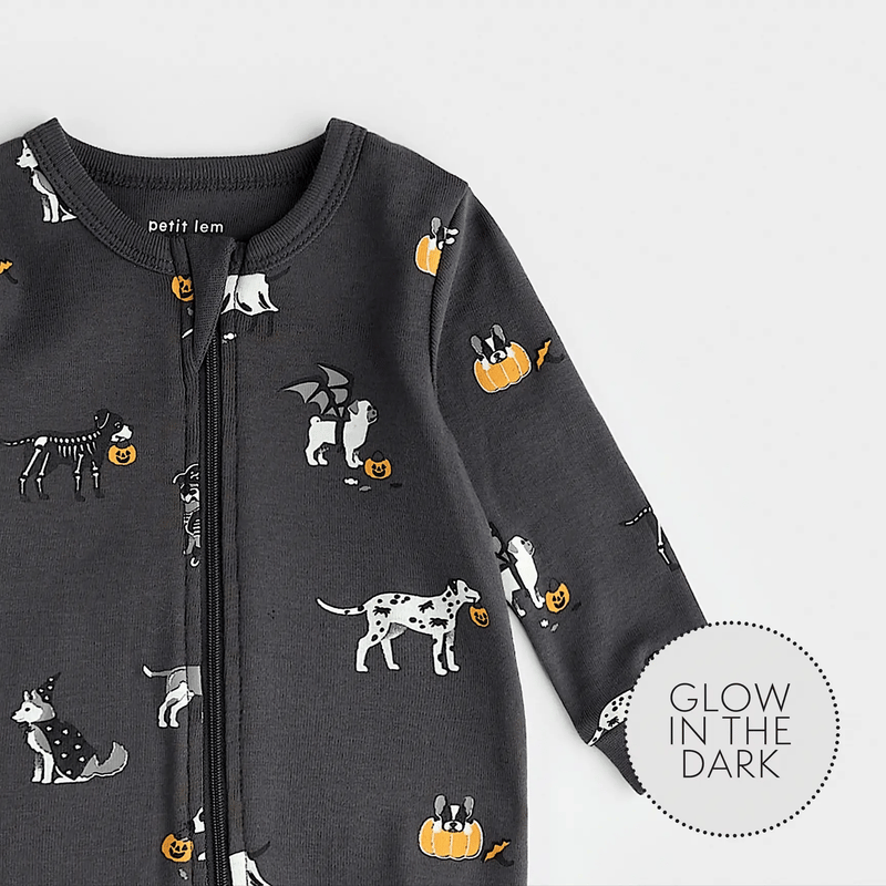 Howl-oween Print on Asphalt Sleeper | Petit Lem-3