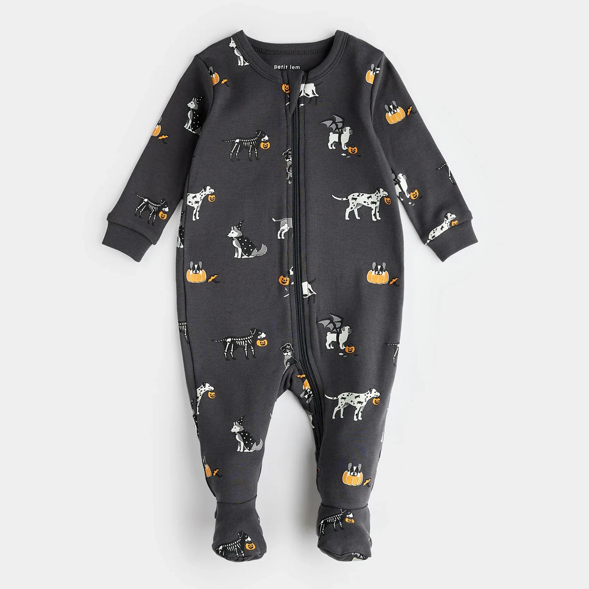 Howl-oween Print on Asphalt Sleeper | Petit Lem-1