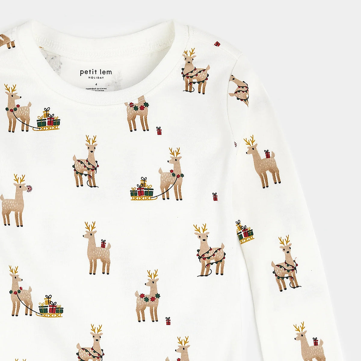 Rudy and Friends on Off-White PJ Set | Petit Lem-3
