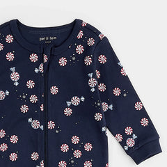 Starlight Spirals on Dress Blue Sleeper | Petit Lem-2