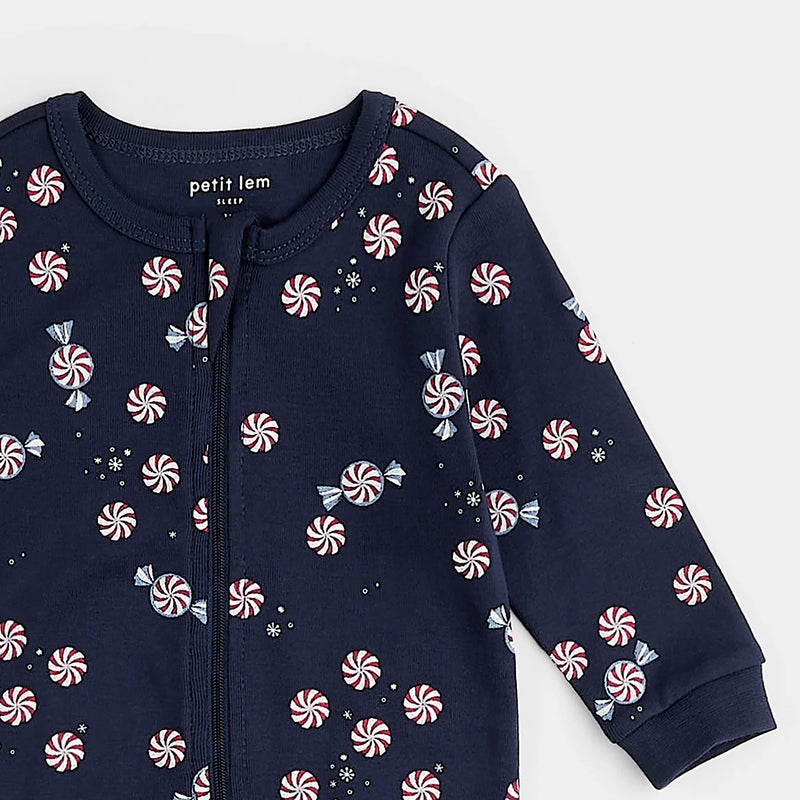 Starlight Spirals on Dress Blue Sleeper | Petit Lem-2