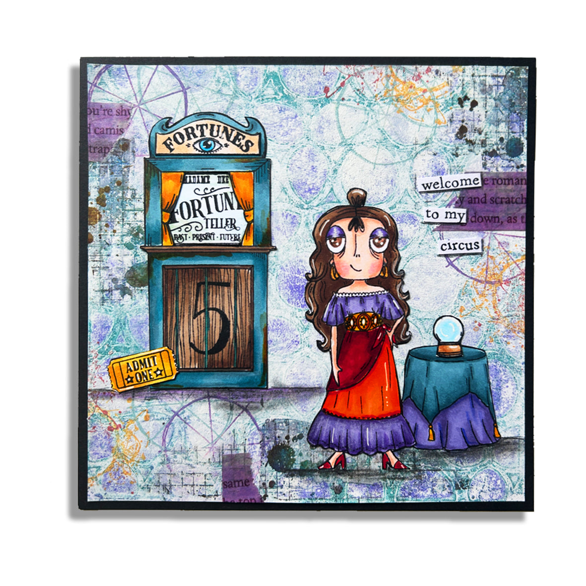 AALL and Create - A6 Stamp Set - Fortuneteller Dee-3
