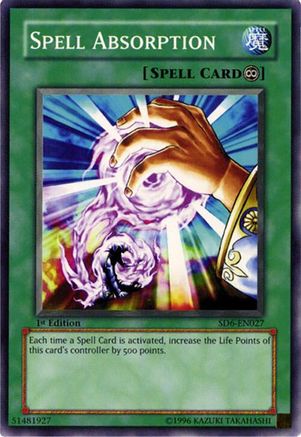Spell Absorption (SD6-EN027) - Structure Deck: Spellcaster's Judgment 1st Edition-1