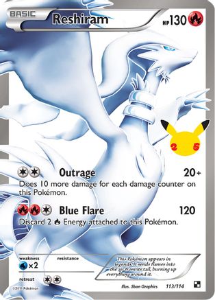 Reshiram 113/25 - Celebrations Classic Collection Holofoil-1
