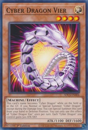 Cyber Dragon Vier (SDCS-EN006) - Structure Deck: Cyber Strike 1st Edition-1