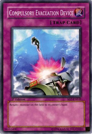 Compulsory Evacuation Device (SD7-EN032) - Structure Deck: Invincible Fortress 1st Edition-1