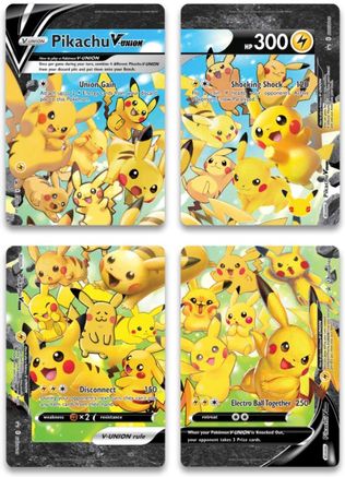 Pikachu V-Union [Set of 4] - SWSH Sword & Shield Promo Cards Holofoil-1