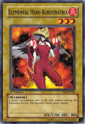 Elemental Hero Burstinatrix (YSD-EN008) - Starter Deck 2006 1st Edition-1