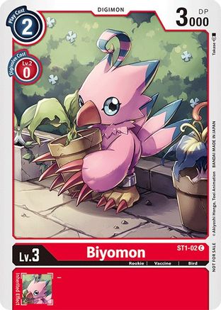 Biyomon (Official Tournament Pack Vol.3) (ST1-02) - Starter Deck 01: Gaia Red-1
