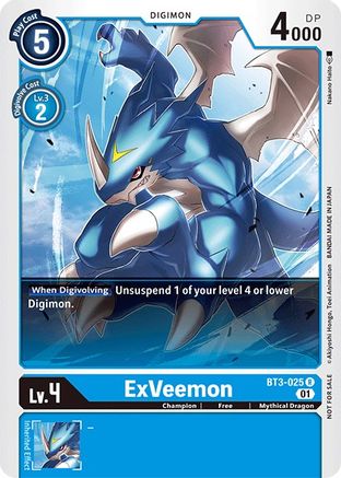 ExVeemon (Winner Pack Double Diamond) (BT3-025) - Release Special Booster 1.0-1