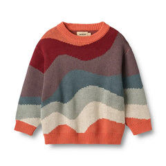 Jaquard Pullover Knud | Multi | Wheat Kids-2