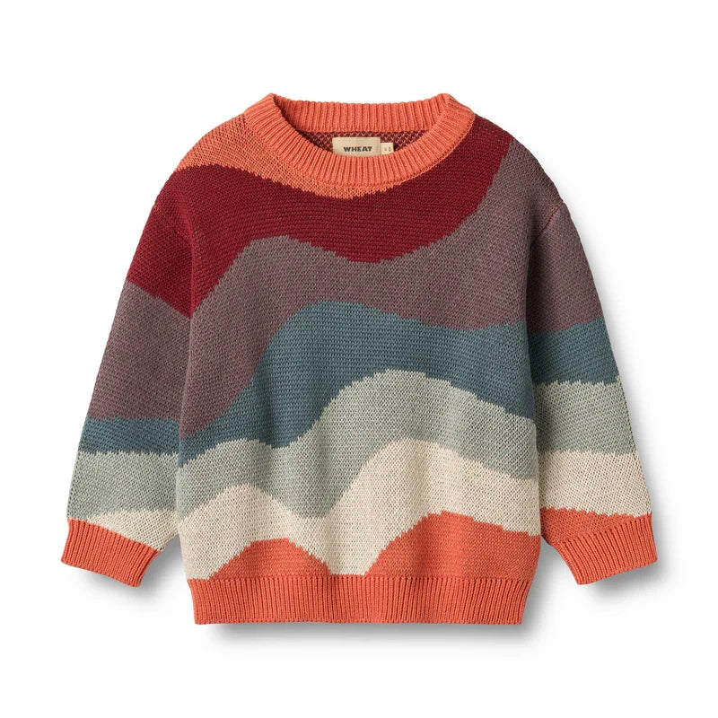 Jaquard Pullover Knud | Multi | Wheat Kids-2