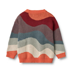 Jaquard Pullover Knud | Multi | Wheat Kids-3