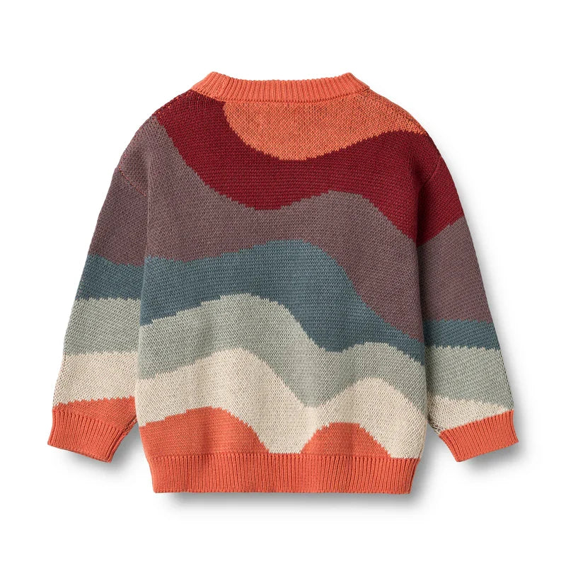 Jaquard Pullover Knud | Multi | Wheat Kids-3