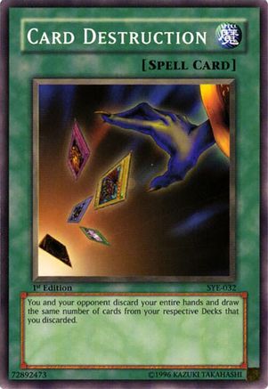 Card Destruction (SYE-032) - Starter Deck: Yugi Evolution Unlimited-1