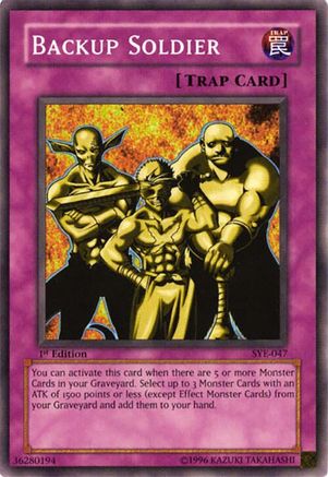 Backup Soldier (SYE-047) - Starter Deck: Yugi Evolution 1st Edition-1