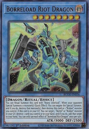 Borreload Riot Dragon (BODE-EN036) - Burst of Destiny 1st Edition-1