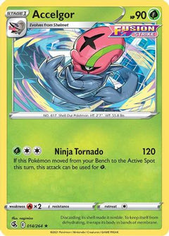 Accelgor 14/264 - SWSH08 Fusion Strike Reverse Holofoil-1