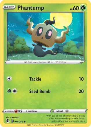 Phantump 16/264 - SWSH08 Fusion Strike-1