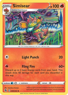 Simisear 38/264 - SWSH08 Fusion Strike Reverse Holofoil-1