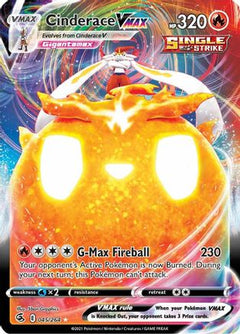 Cinderace VMAX 45/264 - SWSH08 Fusion Strike Holofoil-1