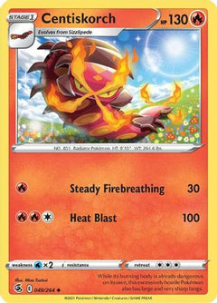 Centiskorch (49) 49/264 - SWSH08 Fusion Strike Reverse Holofoil-1