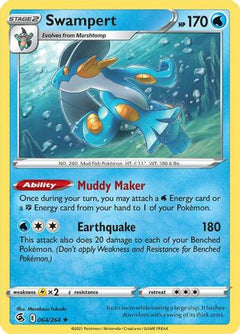 Swampert 64/264 - SWSH08 Fusion Strike Reverse Holofoil-1
