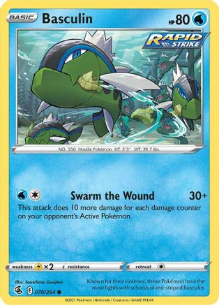 Basculin 70/264 - SWSH08 Fusion Strike Reverse Holofoil-1