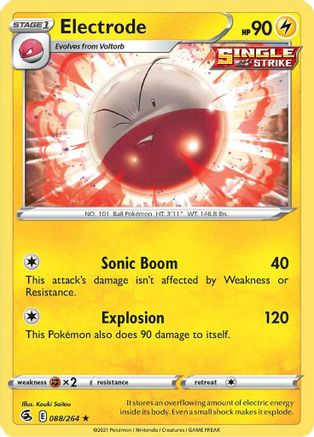 Electrode 88/264 - SWSH08 Fusion Strike Reverse Holofoil-1