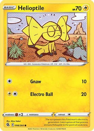 Helioptile 98/264 - SWSH08 Fusion Strike-1