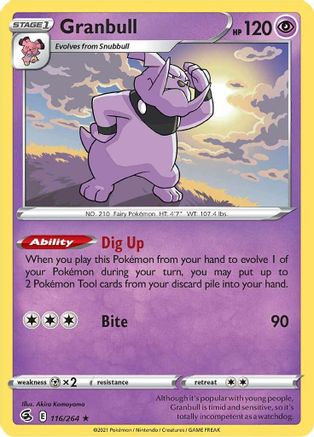 Granbull 116/264 - SWSH08 Fusion Strike-1