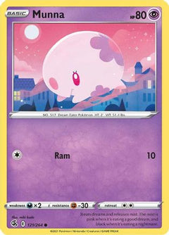 Munna 121/264 - SWSH08 Fusion Strike Reverse Holofoil-1