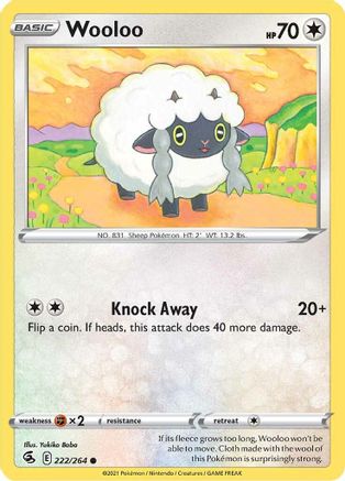 Wooloo (222) 222/264 - SWSH08 Fusion Strike-1