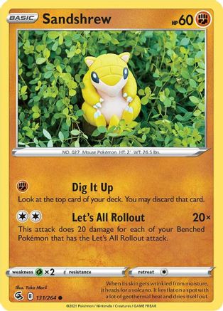 Sandshrew 131/264 - SWSH08 Fusion Strike-1