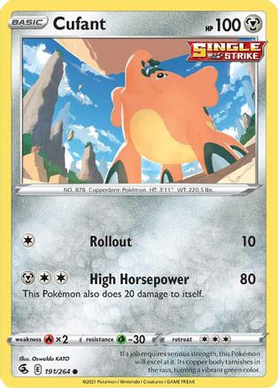 Cufant 191/264 - SWSH08 Fusion Strike Reverse Holofoil-1