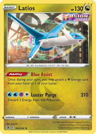 Latios 194/264 - SWSH08 Fusion Strike-1