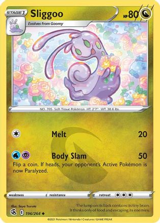 Sliggoo 196/264 - SWSH08 Fusion Strike-1