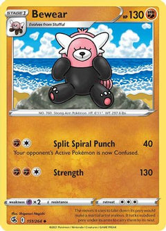 Bewear 151/264 - SWSH08 Fusion Strike Reverse Holofoil-1