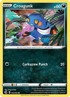 Croagunk 165/264 - SWSH08 Fusion Strike-1