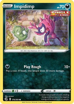 Impidimp 176/264 - SWSH08 Fusion Strike Reverse Holofoil-1